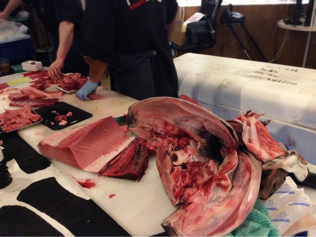 マグロ解体ショー