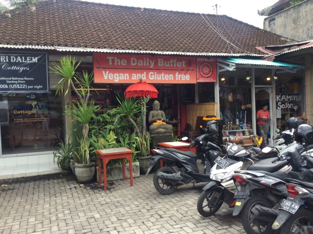 ベジタリアンのビュッフェ