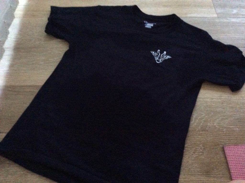 ヨガ後のTシャツ