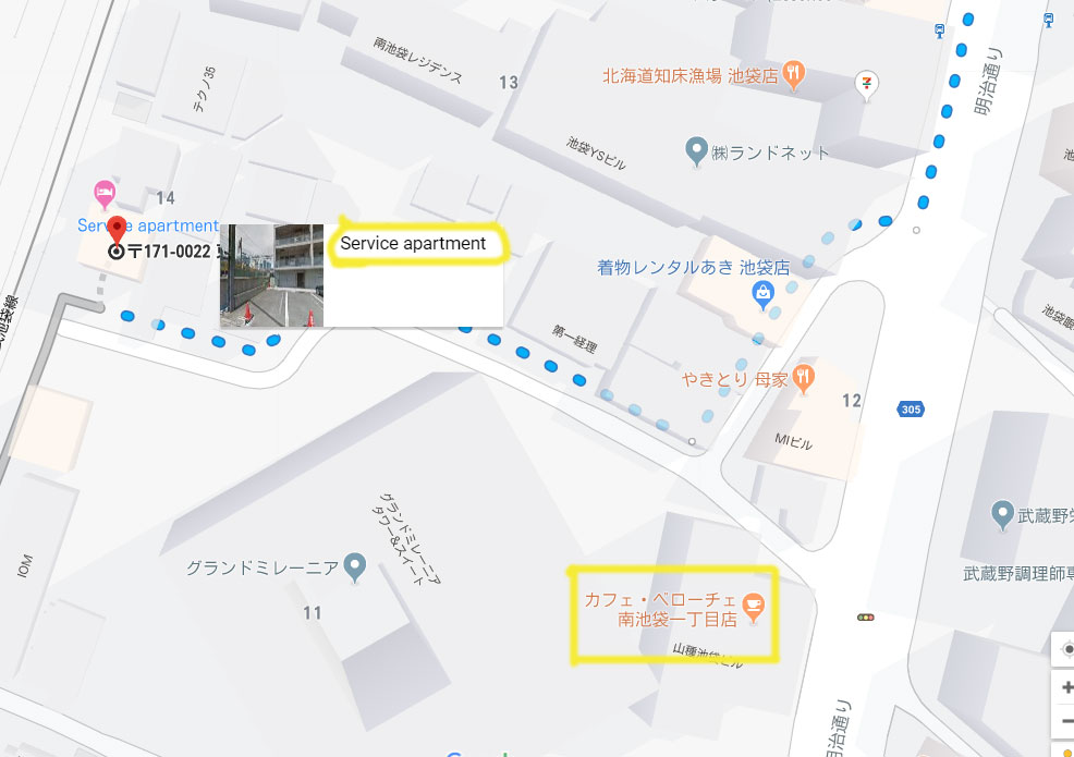 ナイア池袋地図