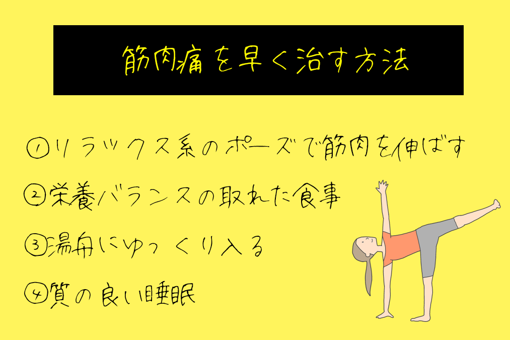 筋肉痛を早く治す