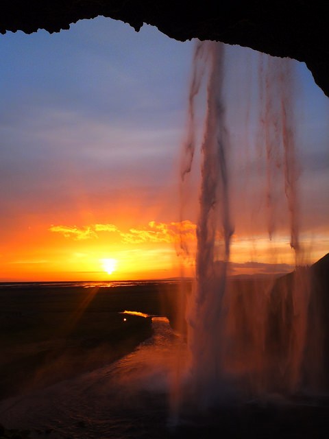 アイスランドの滝